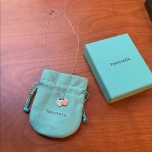 Beautiful Tiffany’s heart pendant necklace. Pink